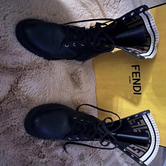 SOLD*** FENDI combat boots - Picture 2 of 3